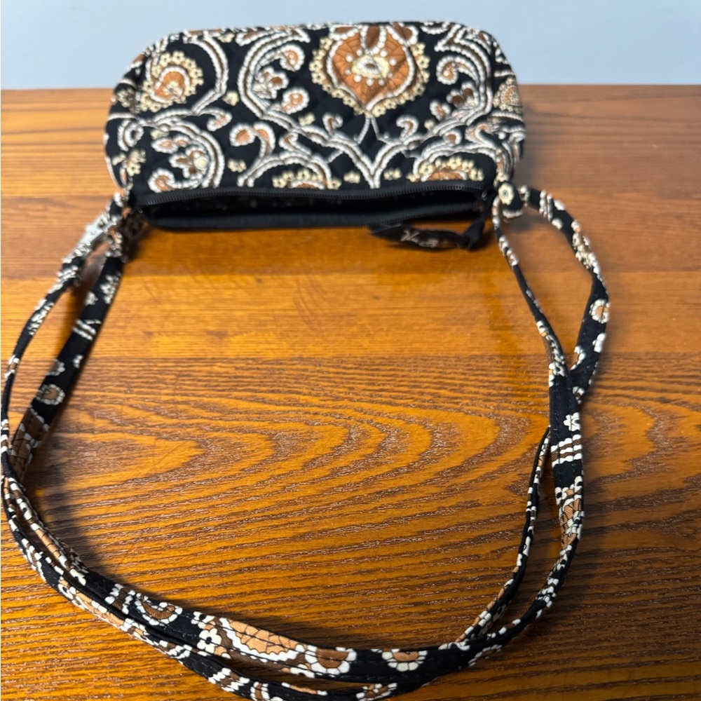 New Vera Bradley Bag ~ Black & Brown                8”W x 4”T - Picture 2 of 6